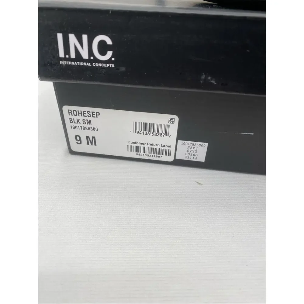 INC Womens Rohese Ankle Boots Shoes Size 9 Black